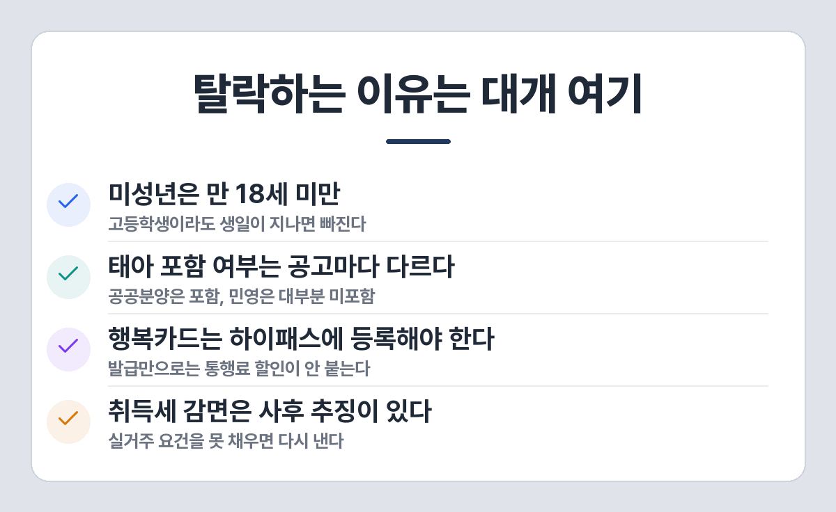다자녀 혜택 신청 전 확인 사항