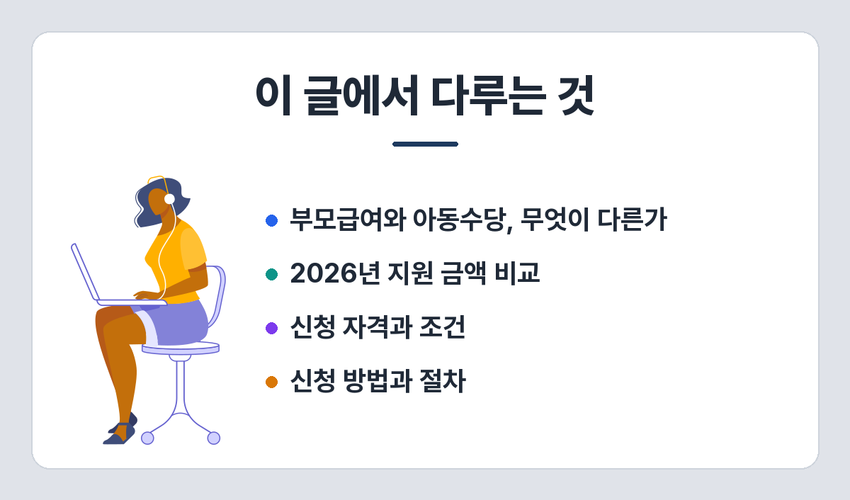 부모급여 2026 — 0세 100만·1세 50만, 어린이집 다니면 얼마를 받나 이 글에서 다루는 것