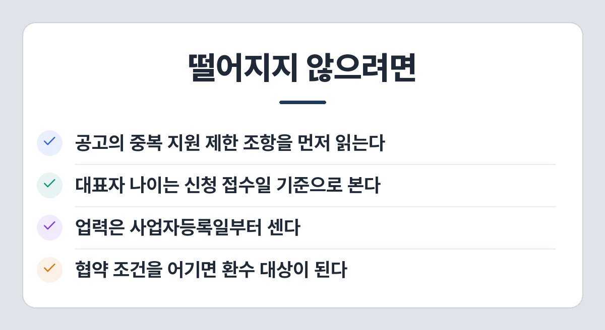청년 창업지원금 신청 전 확인할 것 네 가지